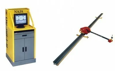 Bild der beiden Komponeten eines NAJA Evolution Meßsystems zur Fahrzeugvermessung